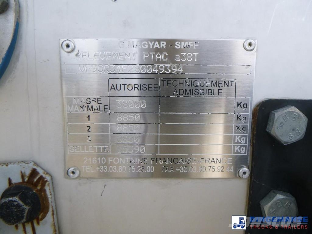 Magyar Chemical tank inox L4BH 32.5 m3 / 1 comp Semi remorque citerne