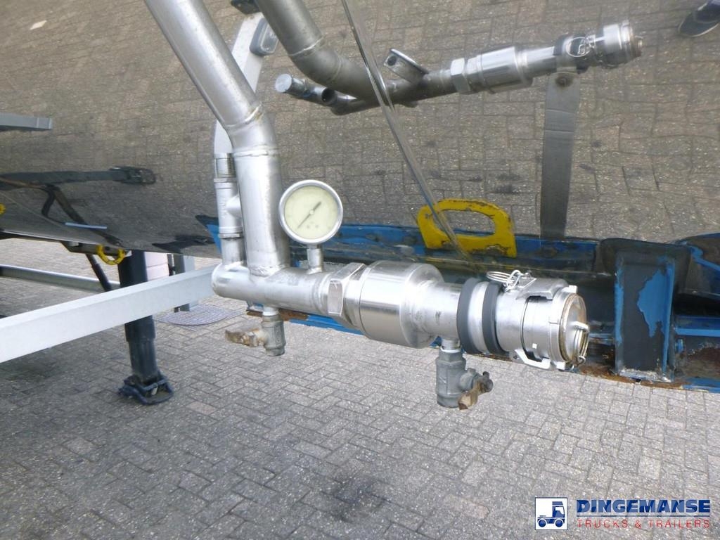 Magyar Chemical tank inox L4BH 32.5 m3 / 1 comp Semi remorque citerne