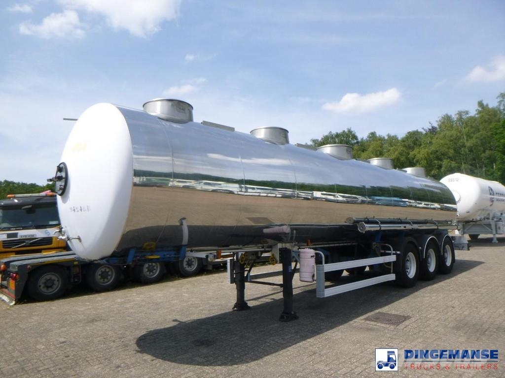 Magyar Chemical tank inox L4BH 32.5 m3 / 1 comp Semi remorque citerne