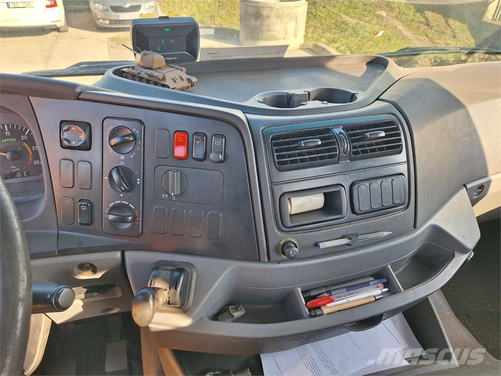 Mercedes-Benz AXOR 1829 + HR PALFINGER PK 8502 شاحنات مسطحة/مفصلية الجوانب
