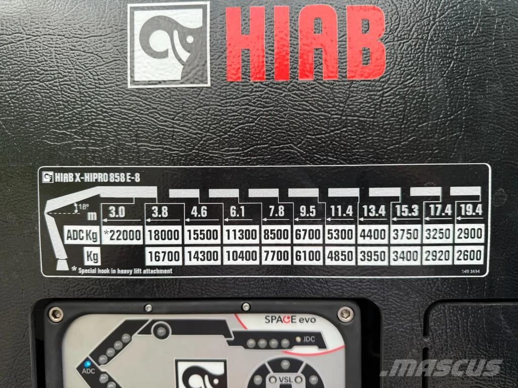 MAN TGS 35.520 TGS 35.520 8x2 HIAB X-HiPro858E-8 & Jib Gru per tutti i terreni