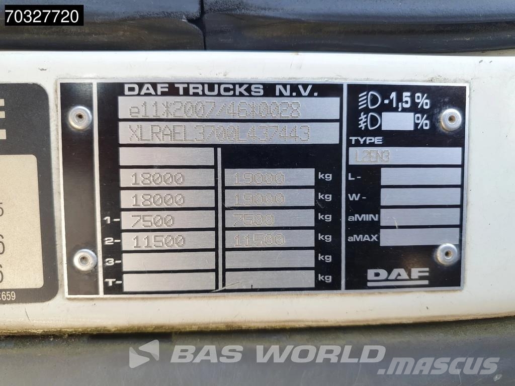 DAF LF 250 4X2 HYVA Crane Remote Euro 6 Camiones plataforma