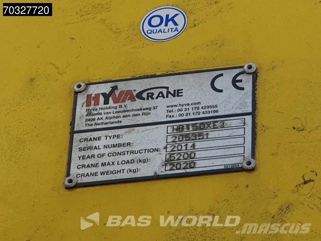 DAF LF 250 4X2 HYVA Crane Remote Euro 6 Camiones de cama baja