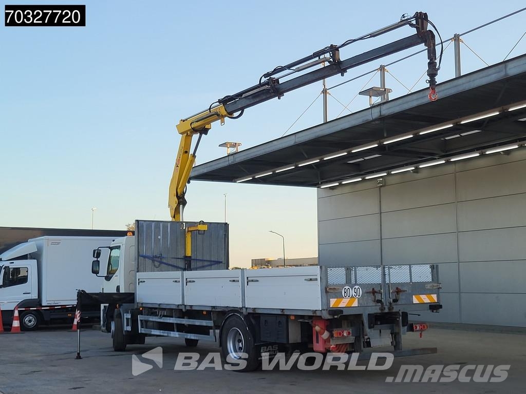 DAF LF 250 4X2 HYVA Crane Remote Euro 6 Caminhões de mesa/dropside