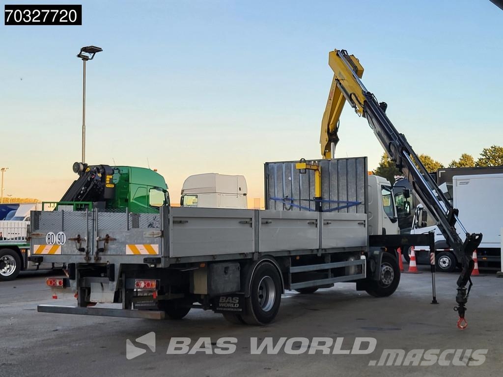 DAF LF 250 4X2 HYVA Crane Remote Euro 6 Caminhões de mesa/dropside