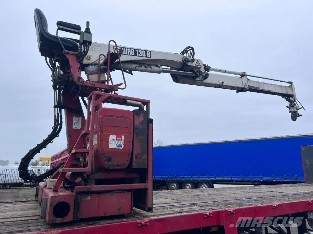 Floor FLO 17 30H 3 AXLE BPW + HIAB 130 R F-1 Semirremolques de plataformas planas/laterales abatibles