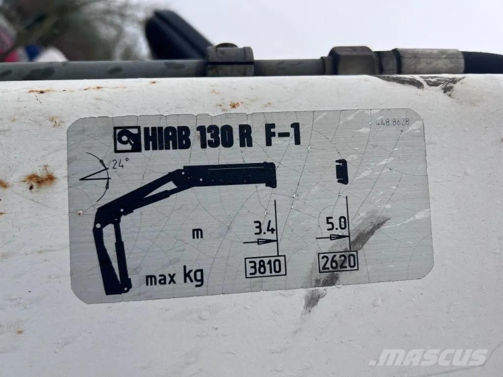 Floor FLO 17 30H 3 AXLE BPW + HIAB 130 R F-1 Semirremolques de plataformas planas/laterales abatibles