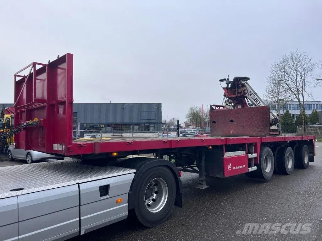 Floor FLO 17 30H 3 AXLE BPW + HIAB 130 R F-1 Semirremolques de plataformas planas/laterales abatibles