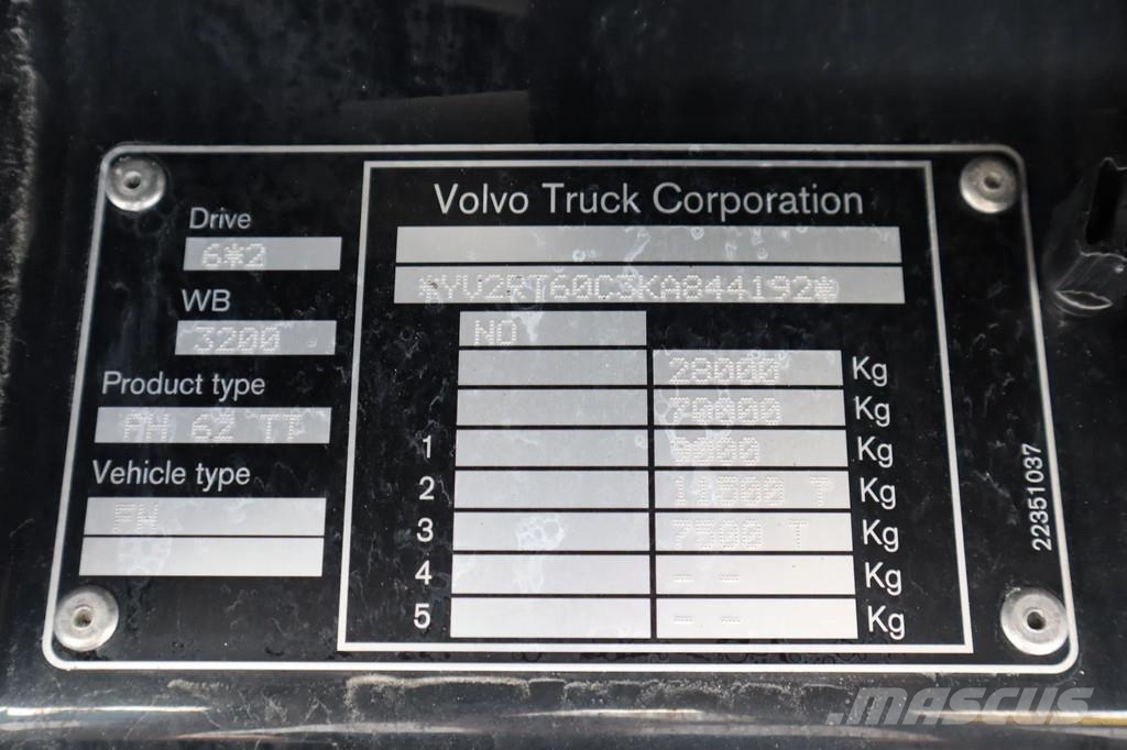 Volvo FH 540 | 6X2 | ADR | RETARDER | EURO 6 Vlačilci