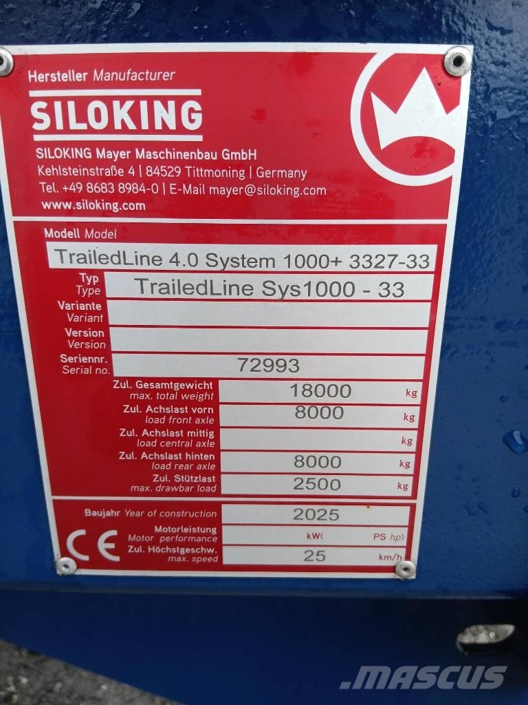 Siloking TrailedLine 4.0 System 1000+ 3327-33 Fullfodervagnar