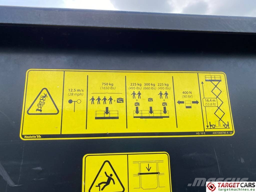Haulotte HS18E Electric 4x4 Scissor Work Lift 1800cm Škarjaste dvižne ploščadi