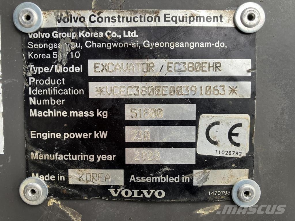 Volvo EC 380 EHR Bageri gusjeničari