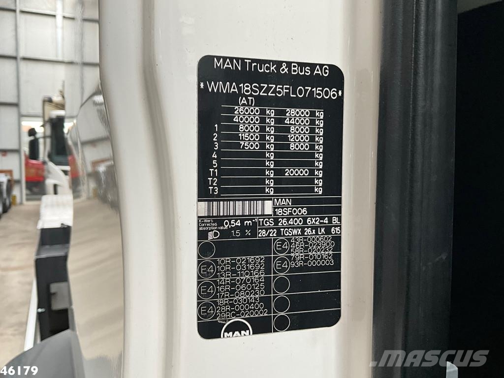 MAN TGS 26.400 Euro 6 Retarder VDL 21 Ton haakarmsyste Φορτηγά ανατροπή με γάντζο