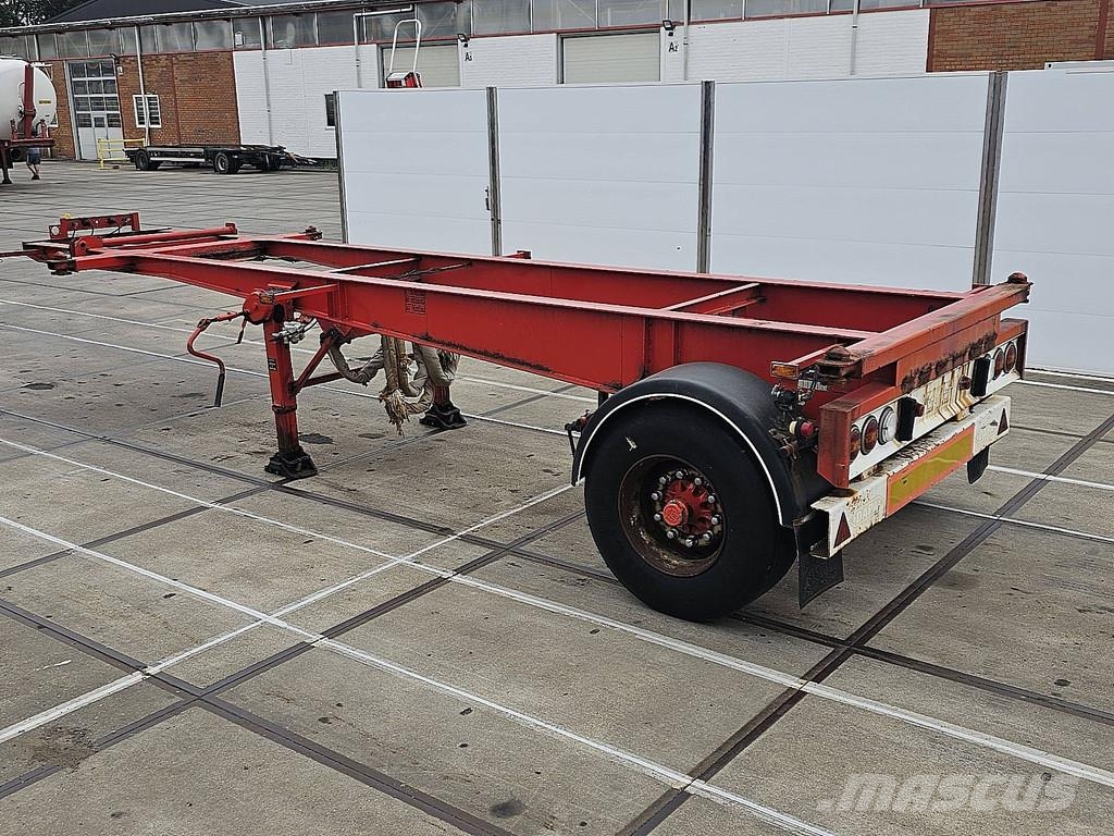 Dapa 20 FT CONTAINER 1 AXLE BPW DRUM Брезентови полуремаркета