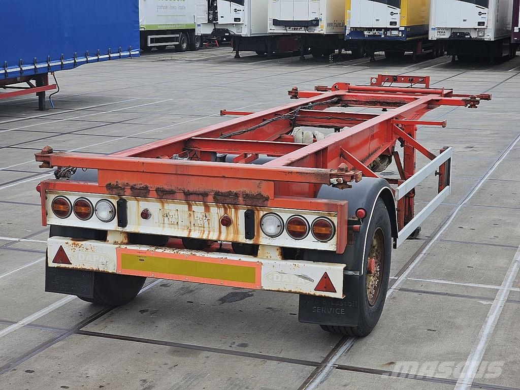 Dapa 20 FT CONTAINER 1 AXLE BPW DRUM Брезентови полуремаркета