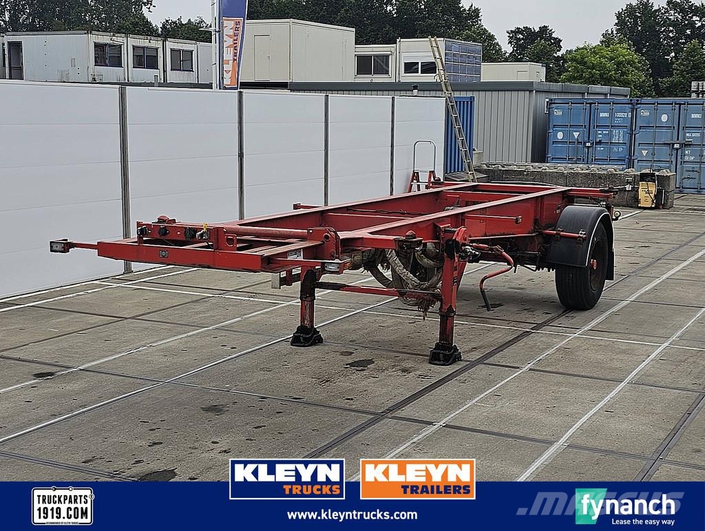 Dapa 20 FT CONTAINER 1 AXLE BPW DRUM Брезентови полуремаркета