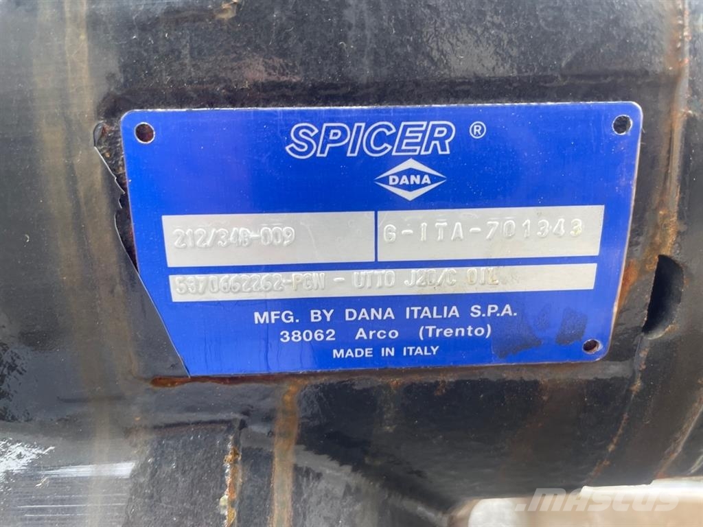 Terex TW85-5370662262-Dana Spicer 212/348-Axle/Achse/As Ejes