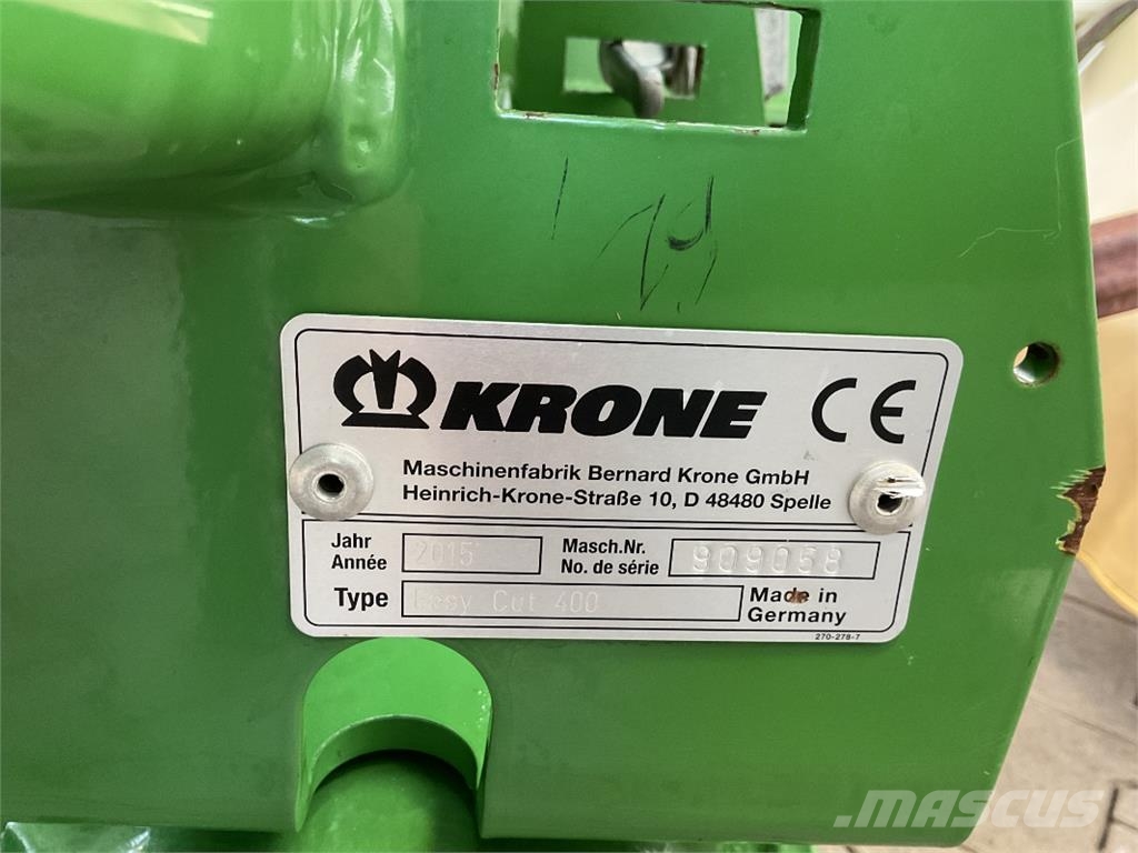 Krone EC 400 Pļaujmašīnas ar kondicionieri