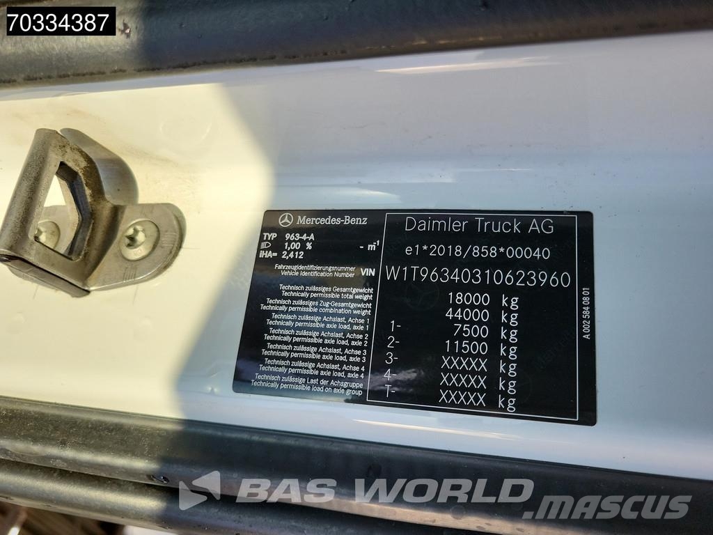 Mercedes-Benz Actros 1845 4X2 StreamSpace Retarder APK 02-2027 S Vlačilci