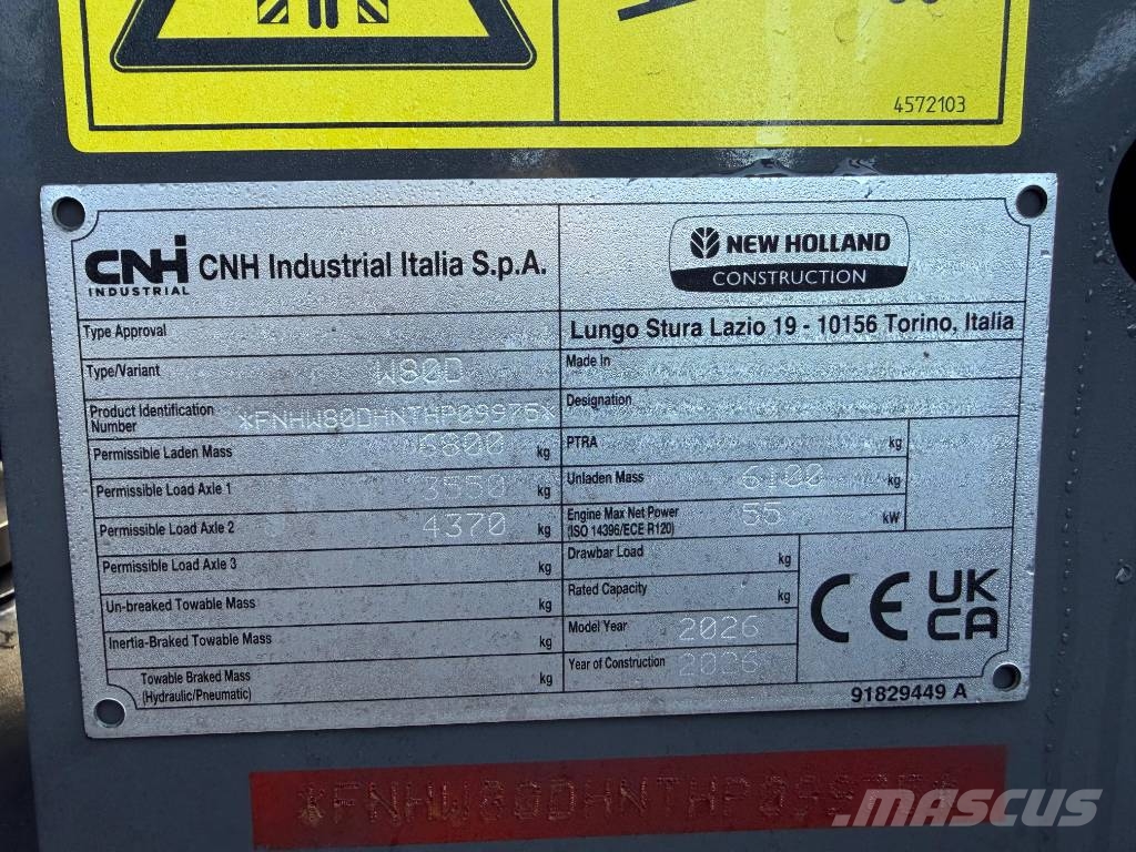 New Holland W 80 D Rataslaadurid