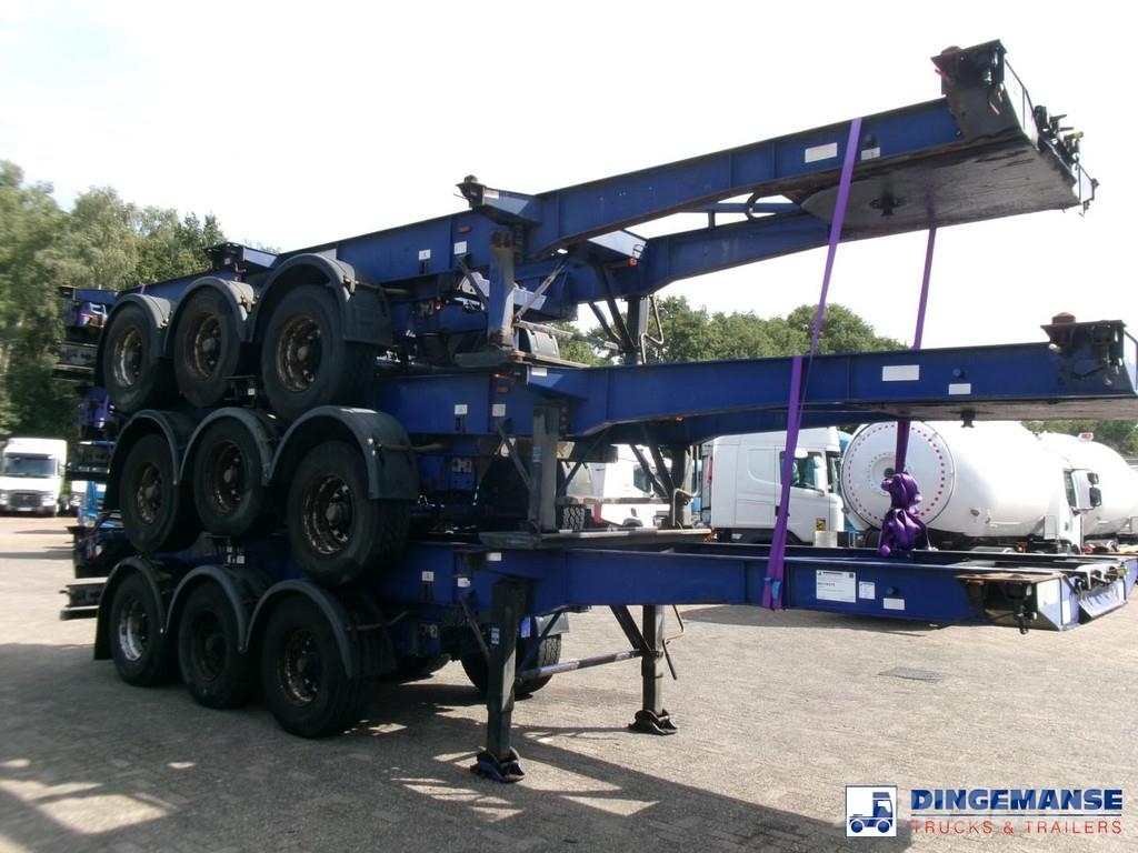 Montracon Stack - 3 x container chassis 20-30-40-45 ft Kontejnerske poluprikolice