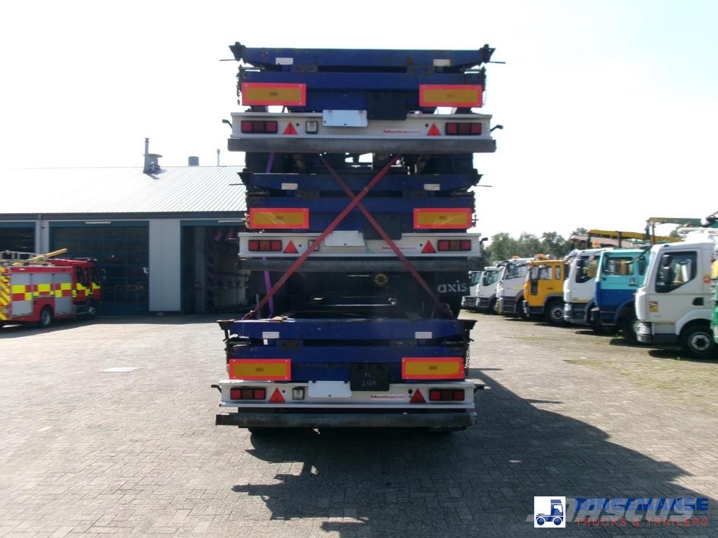 Montracon Stack - 3 x container chassis 20-30-40-45 ft Kontejnerske poluprikolice