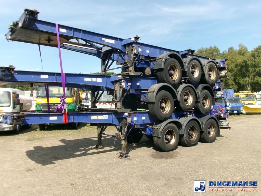 Montracon Stack - 3 x container chassis 20-30-40-45 ft Kontejnerske poluprikolice