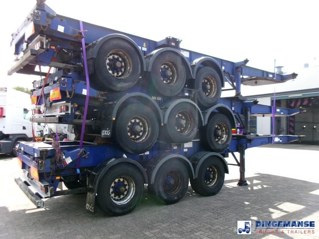 Montracon Stack - 3 x container chassis 20-30-40-45 ft Kontejnerske poluprikolice