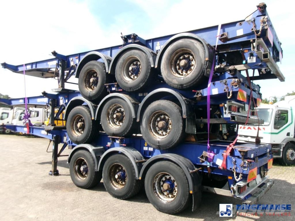 Montracon Stack - 3 x container chassis 20-30-40-45 ft Kontejnerske poluprikolice