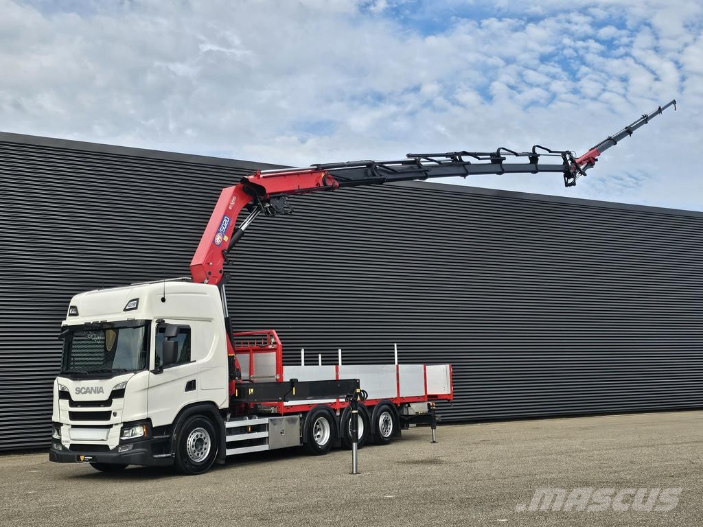 Scania G500 8x4/4 / HMF 50 tm + JIB + WINCH Smagās mašīnas ar celtni