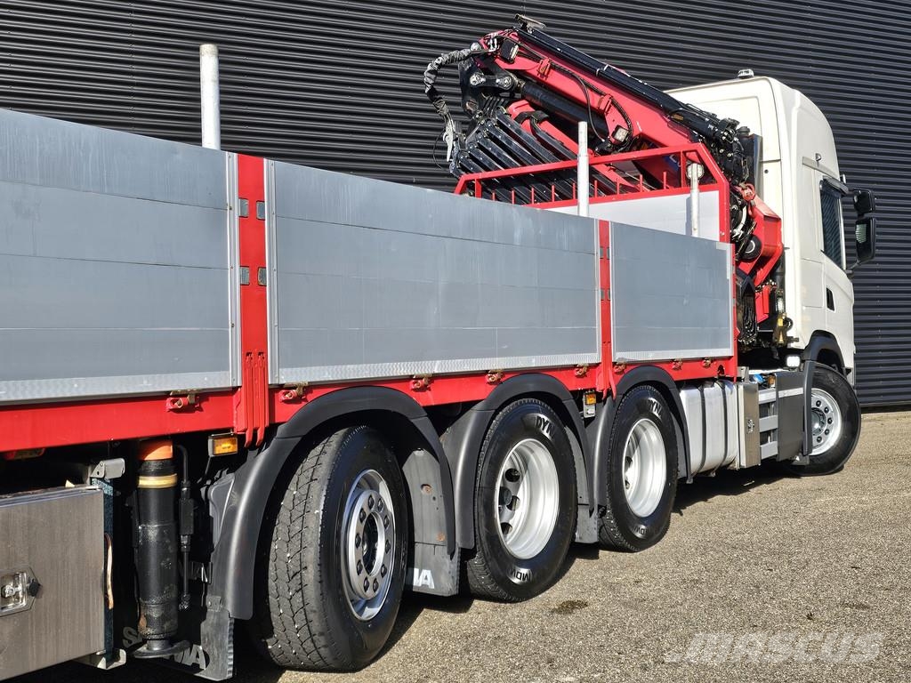 Scania G500 8x4/4 / HMF 50 tm + JIB + WINCH Smagās mašīnas ar celtni