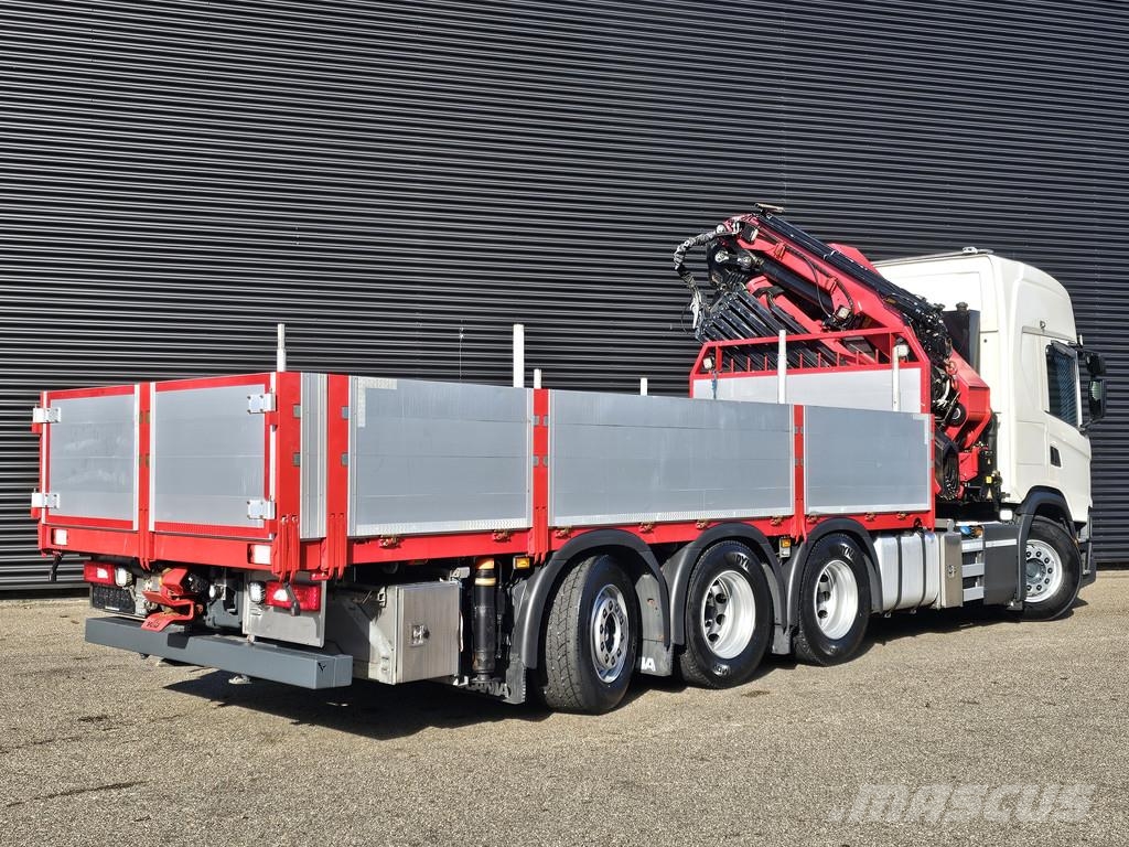 Scania G500 8x4/4 / HMF 50 tm + JIB + WINCH Smagās mašīnas ar celtni
