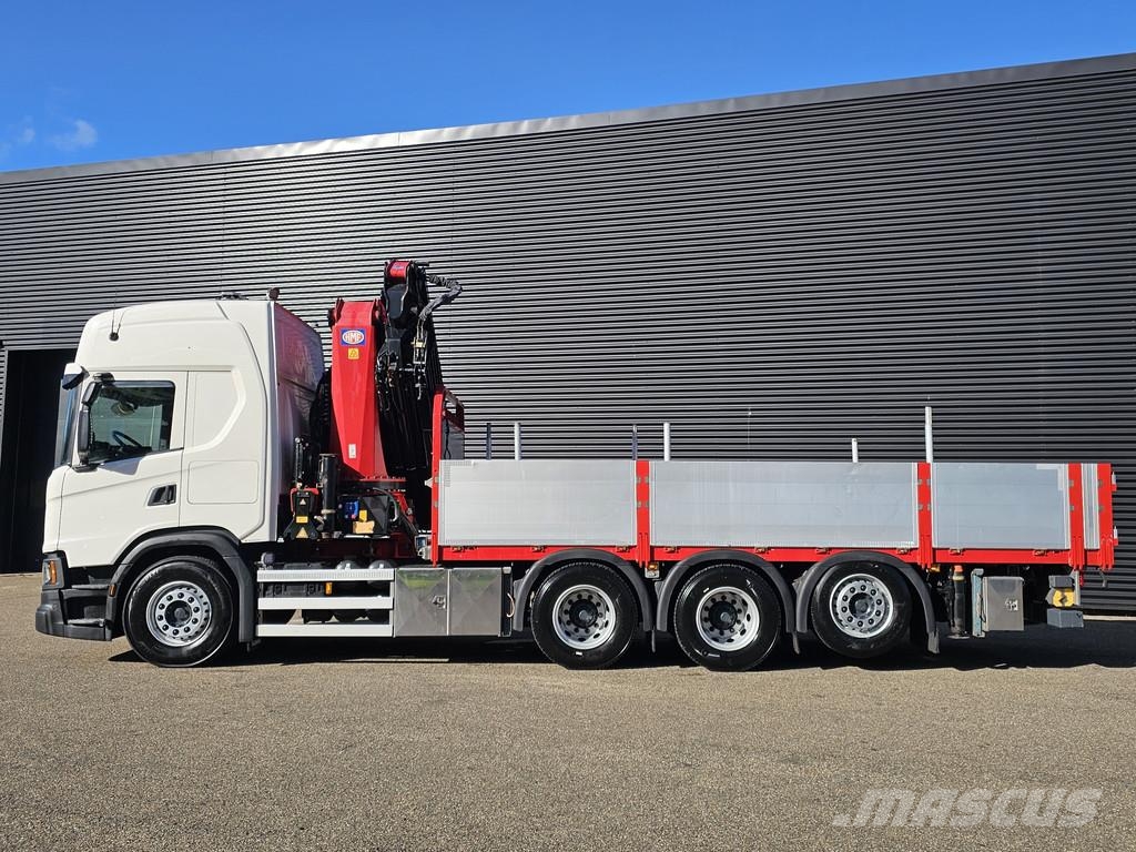 Scania G500 8x4/4 / HMF 50 tm + JIB + WINCH Smagās mašīnas ar celtni