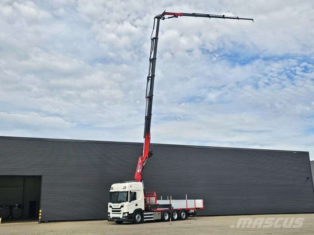 Scania G500 8x4/4 / HMF 50 tm + JIB + WINCH Smagās mašīnas ar celtni