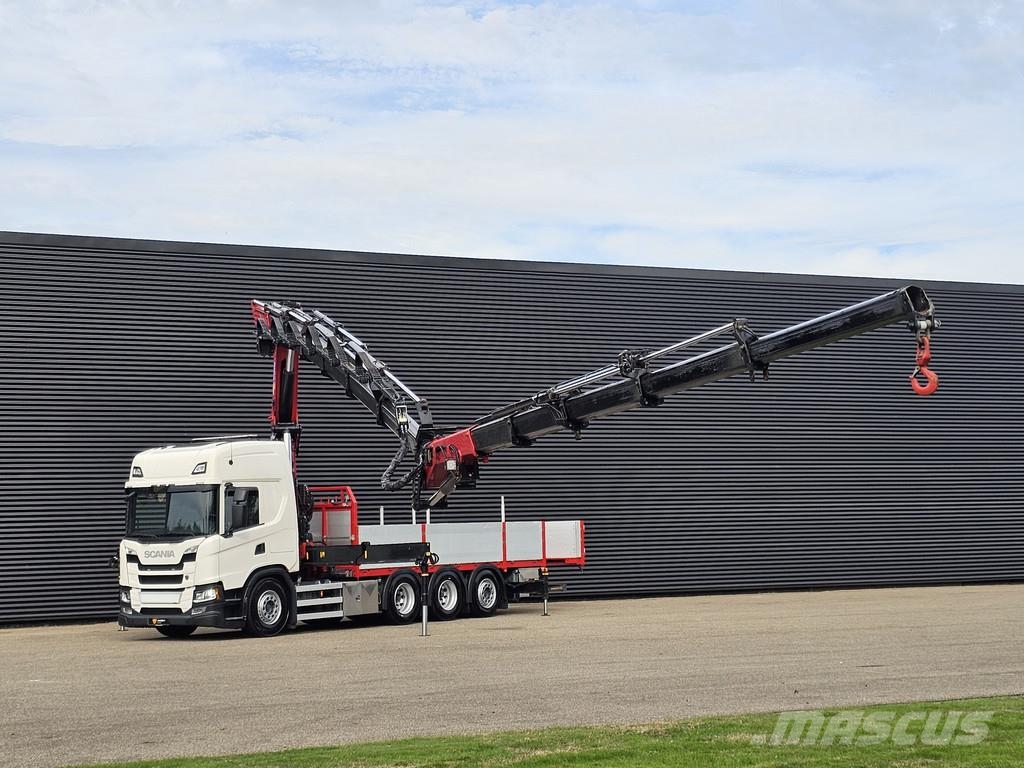 Scania G500 8x4/4 / HMF 50 tm + JIB + WINCH Smagās mašīnas ar celtni