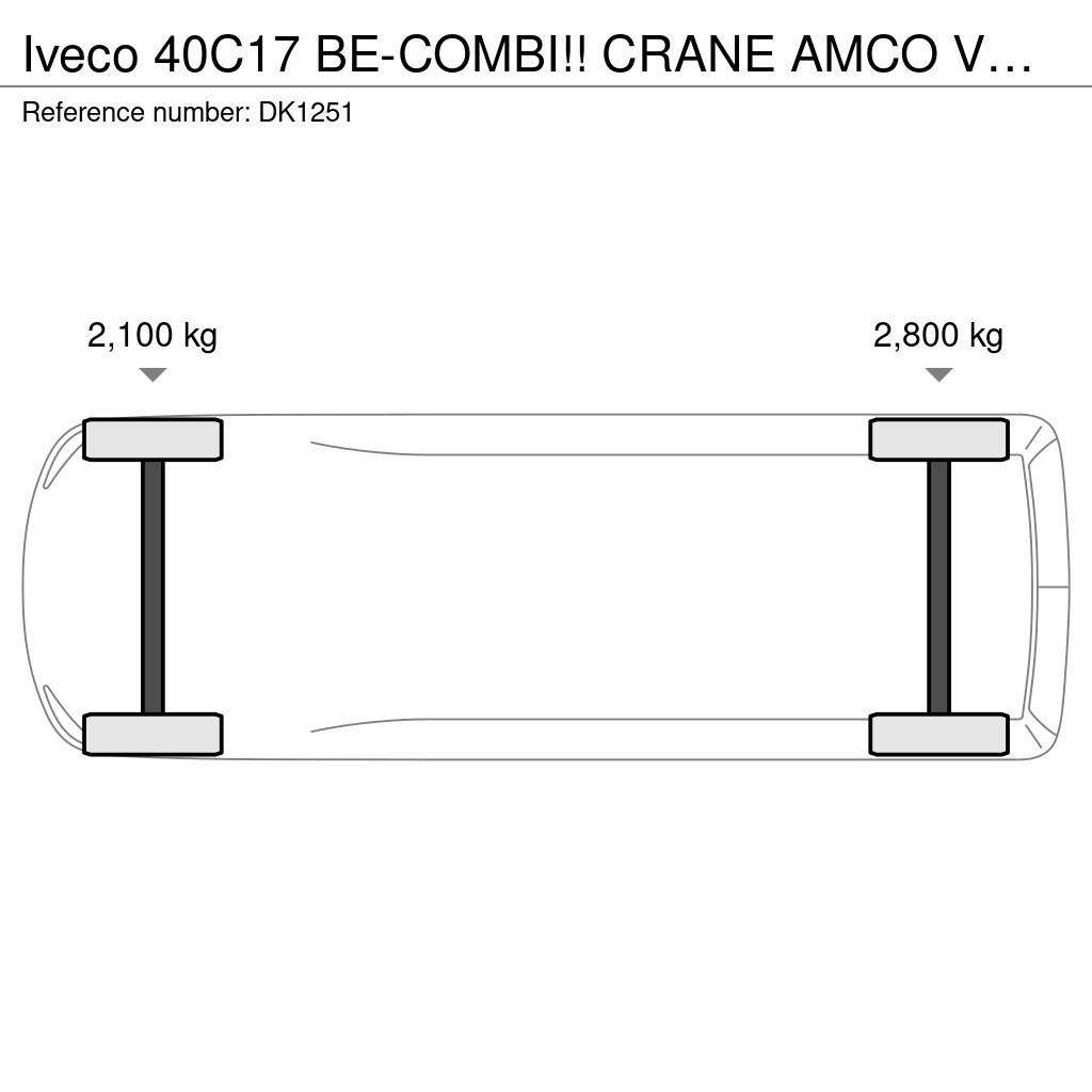Iveco 40C17 BE-COMBI!! CRANE AMCO VEBA + TRAILER!! TOP!! Andere Transporter