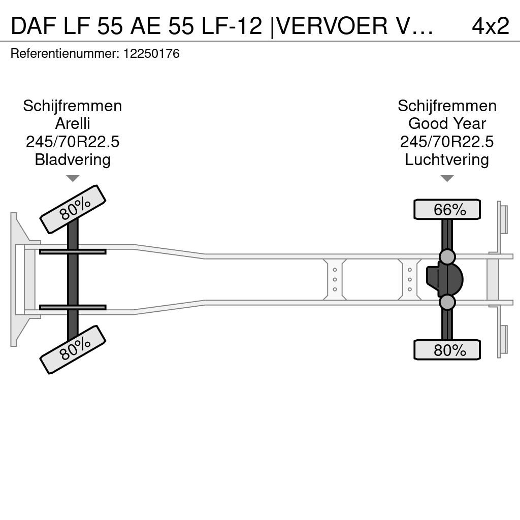 DAF LF 55 AE 55 LF-12 |VERVOER VOOR 5 PAARDEN | INGEBO Dyretransport