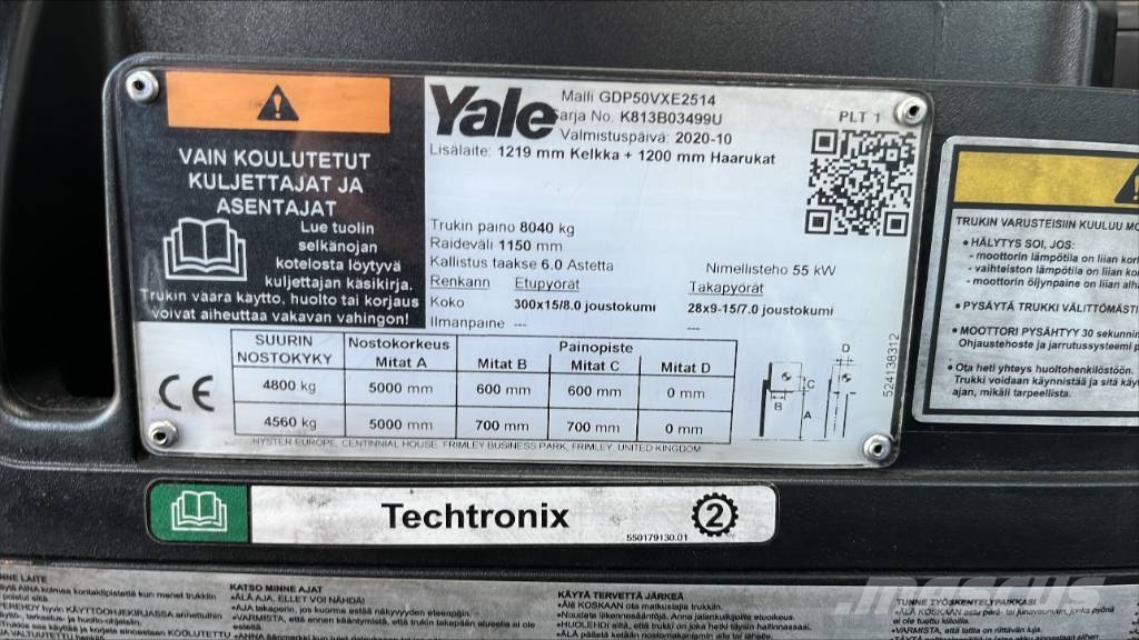 Yale GDP 50 VX Dīzeļa autoiekrāvēji