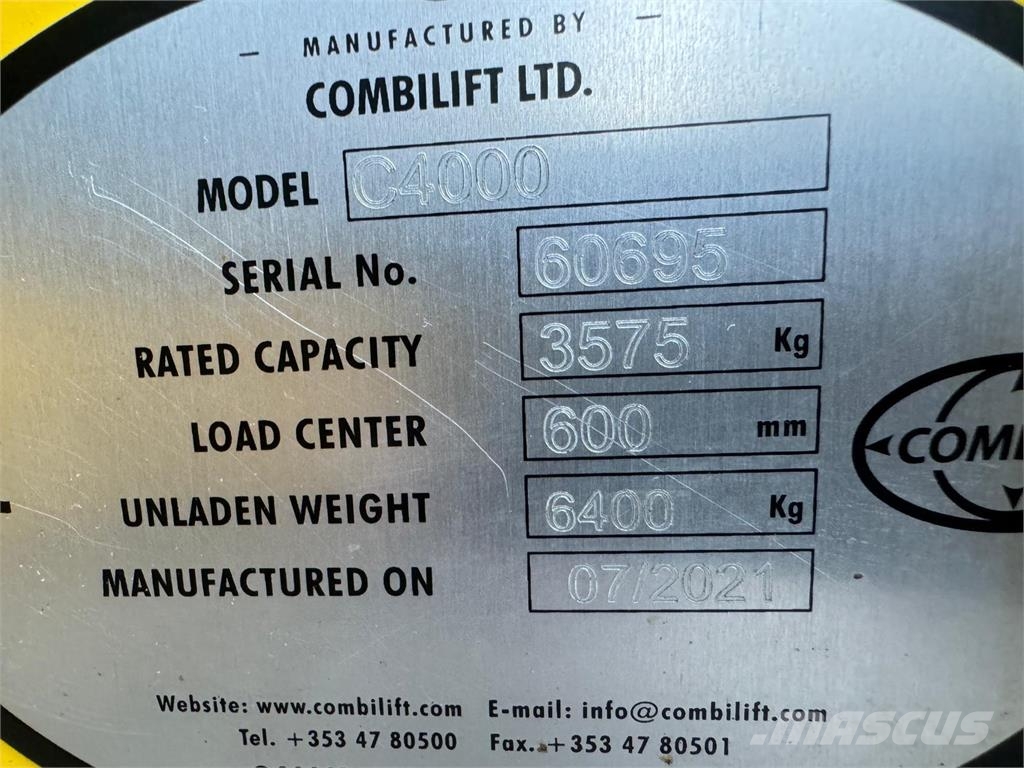 Combilift C4000 /2021 year/LPG / 1708 hours !!! Nelitietrukit