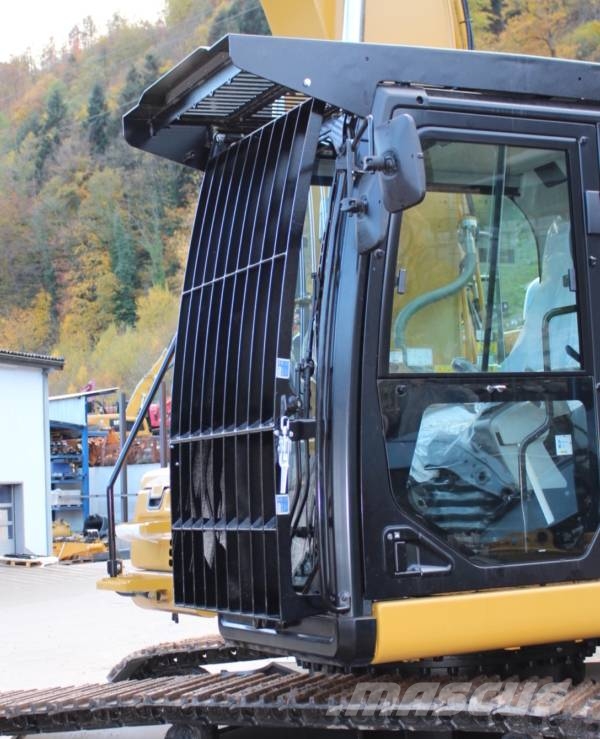 Komatsu Kabinenschutzgitter hochklappbar und einschiebbar Raupenbagger