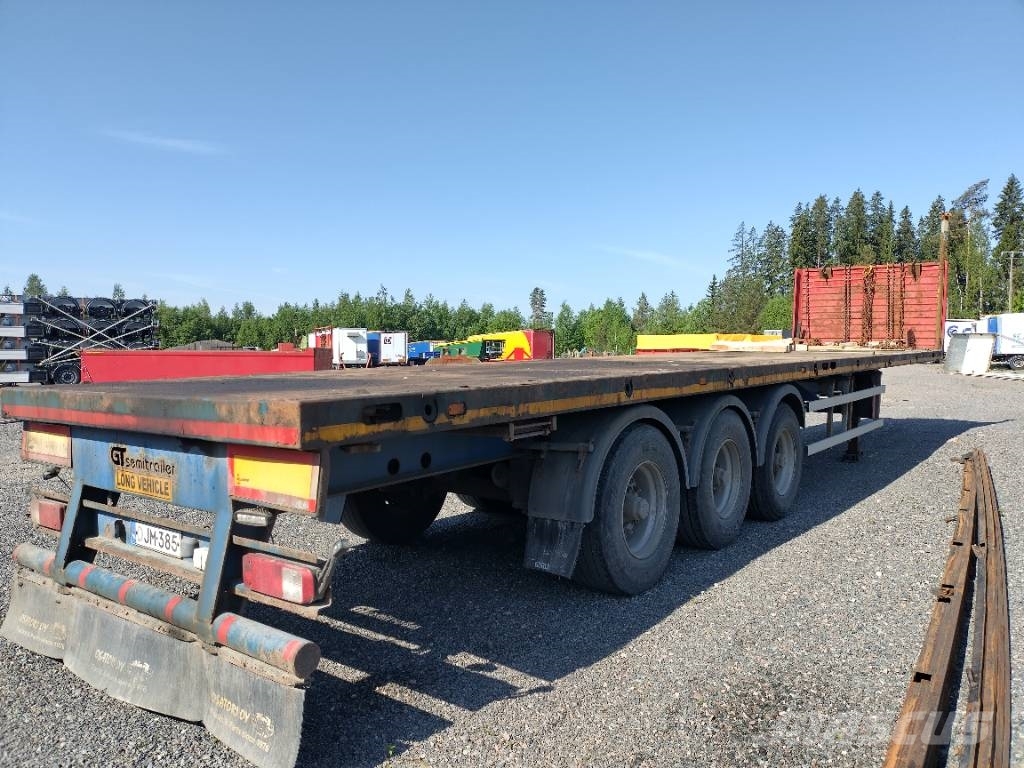 GT trailer Vahva tasalava,hyvillä sidontapisteillä نصف مقطورات مسطحة / مفصلية الجوانب