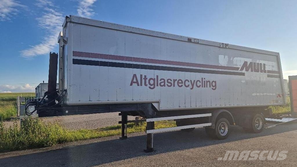 Warneke Alu Kippmulde 2 Achs mit Lenkachse Billenő pótkocsik