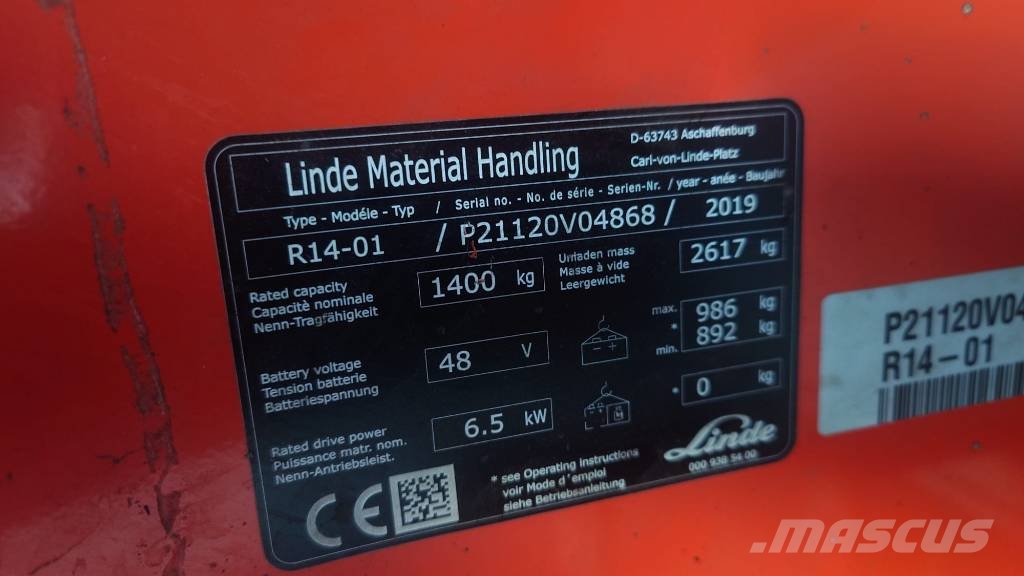 Linde R14/1120 Montacargas de alcance de gran altura