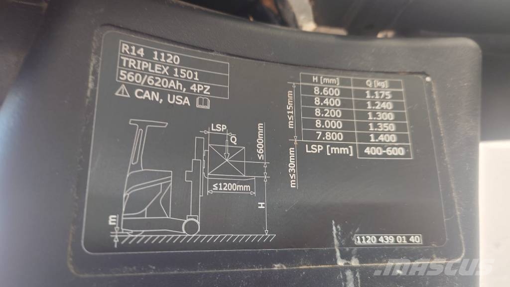 Linde R14/1120 Montacargas de alcance de gran altura