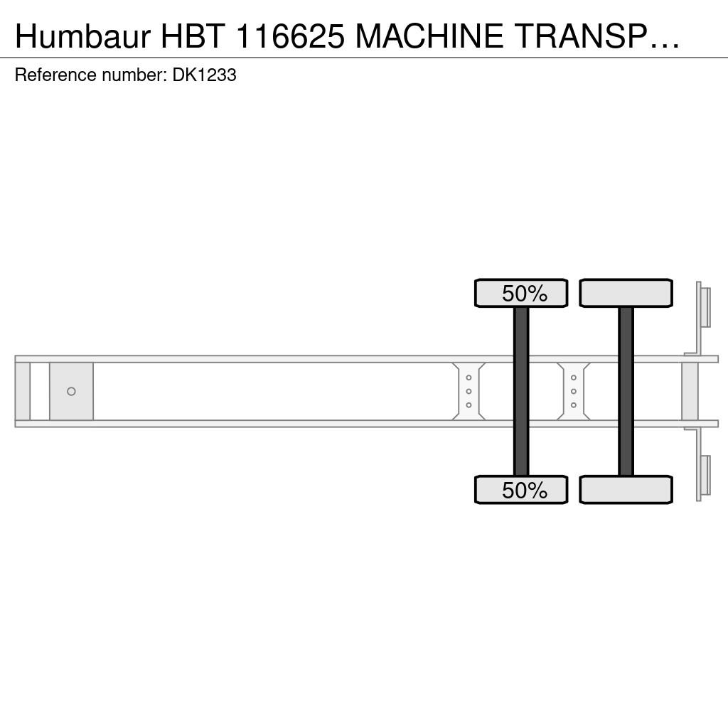 Humbaur HBT 116625 MACHINE TRANSPORTER!!2021 Semirremolques para transporte de vehículos