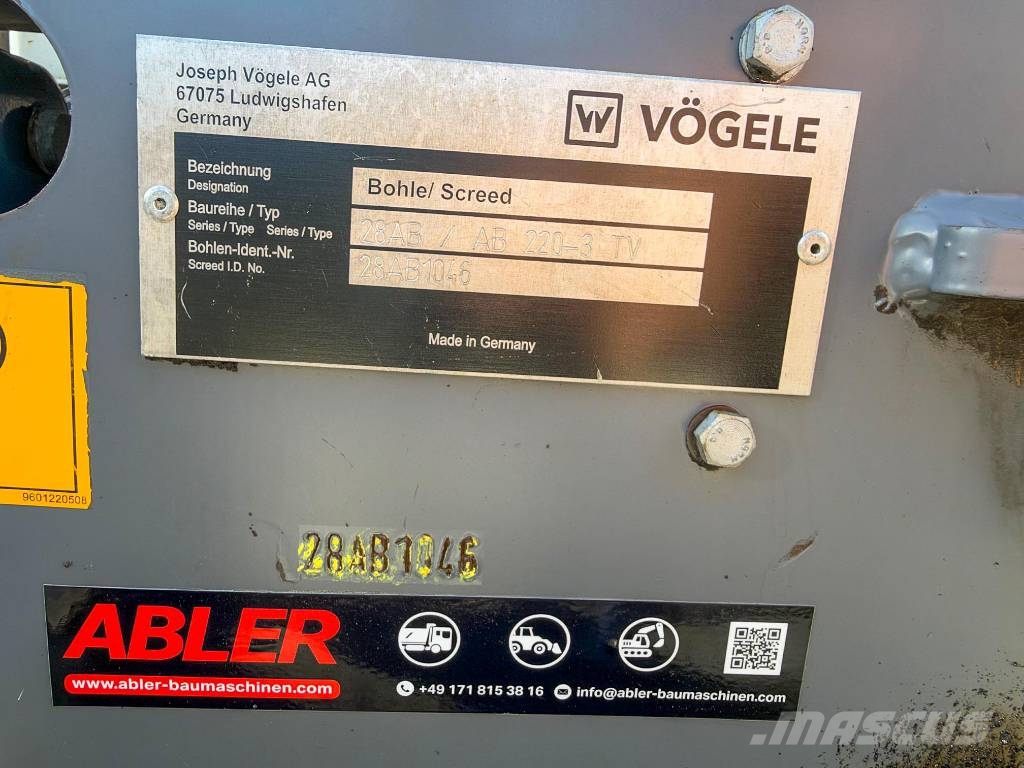 Vögele Super 800-3i 55,4 kW 6500 kg Asfalta klājēji