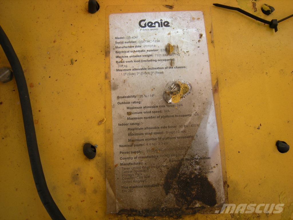 Genie GS 4047 (ID1234) Makazaste platforme