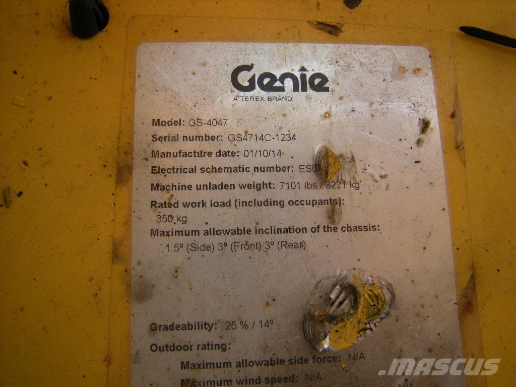 Genie GS 4047 (ID1234) Žirkliniai keltuvai