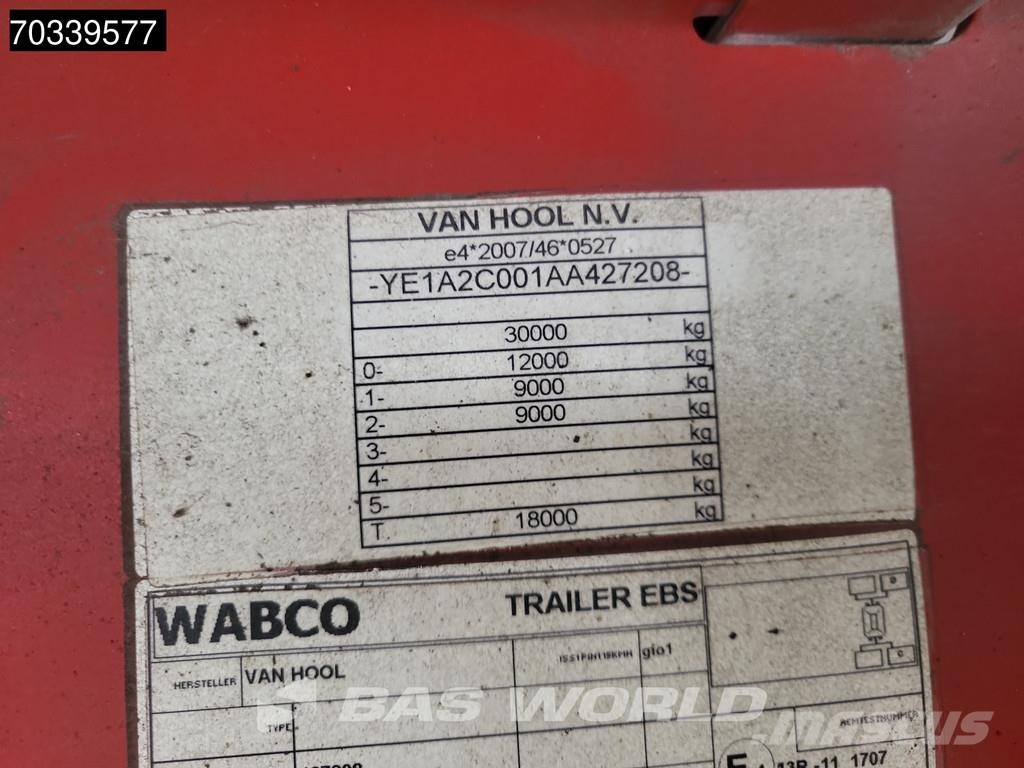 Van Hool APK 05/27 Laadklep BPW Noslēgtās piekabes