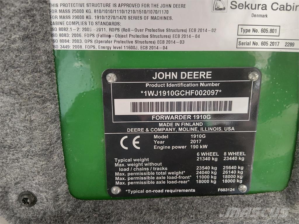 John Deere 1910G Transportadoras